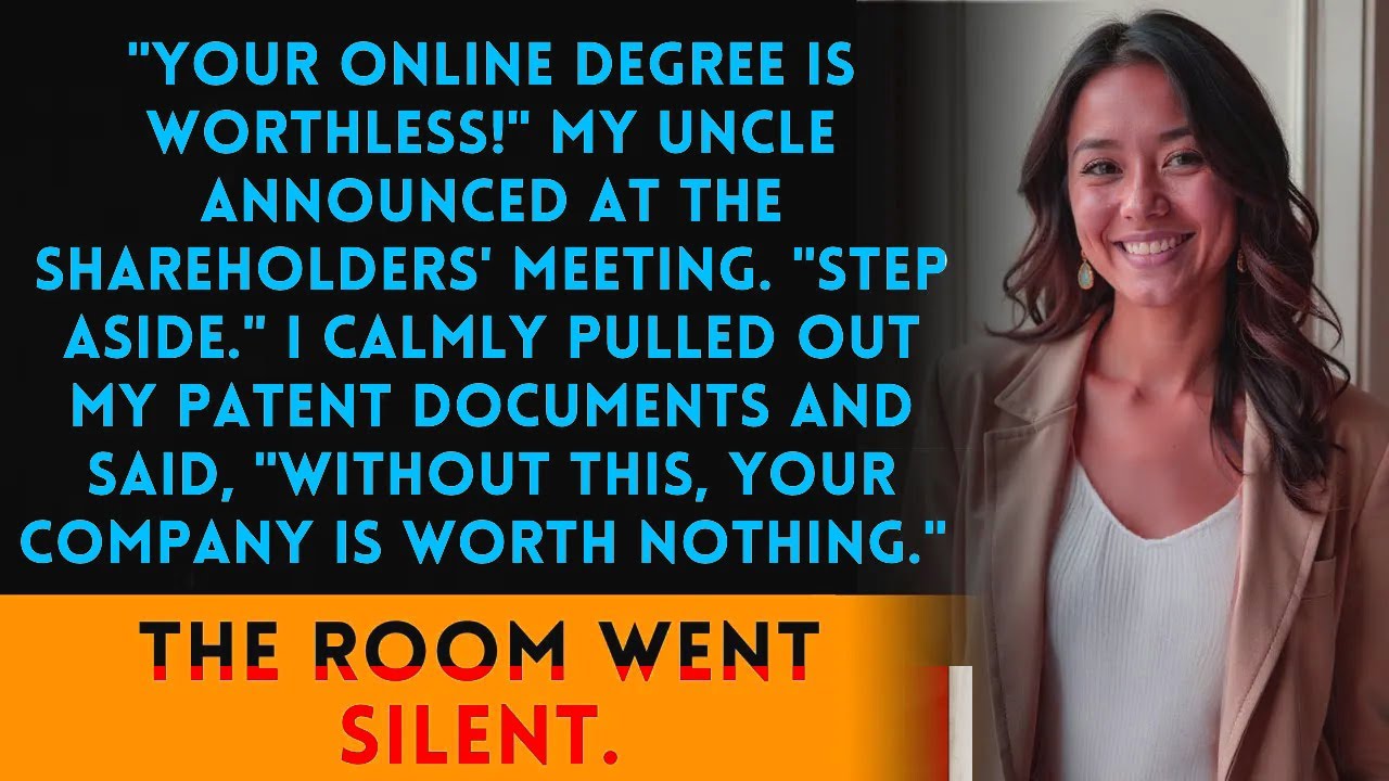 “Your degree is worthless!” he said. I showed my patent—and shut the room down.