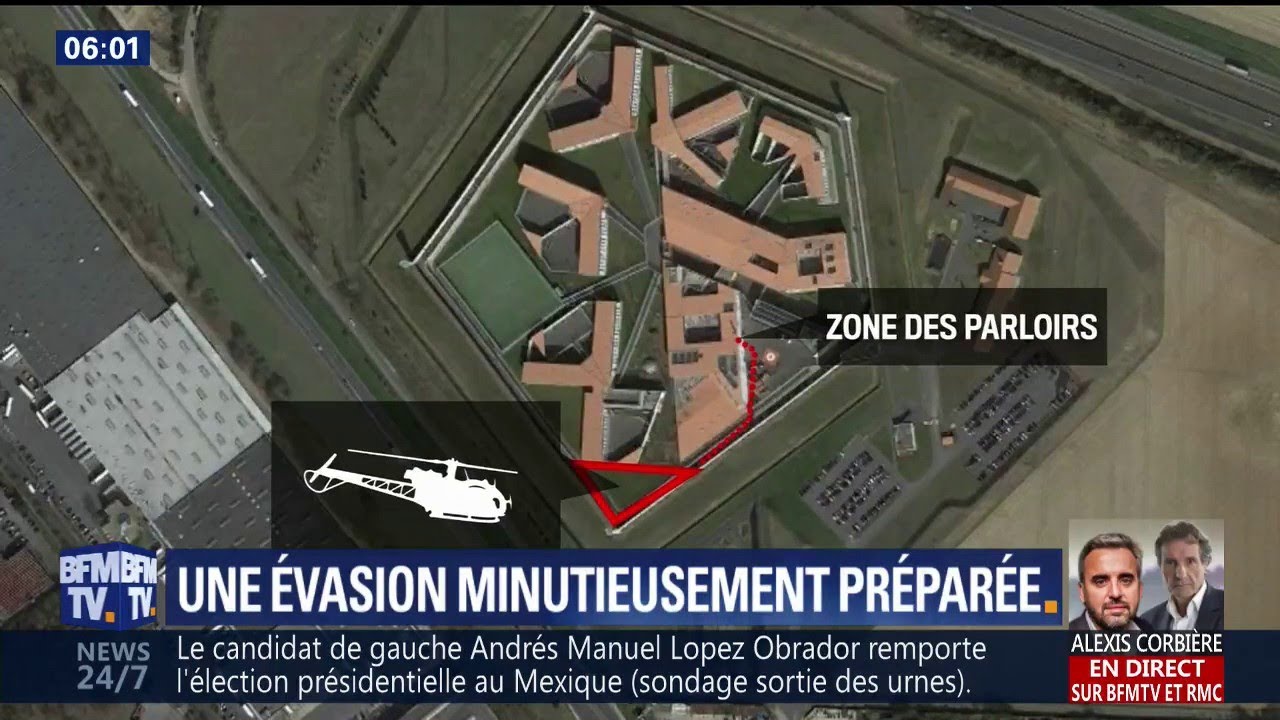 Le récit de l'évasion de Rédoine Faïd de la prison de Réau