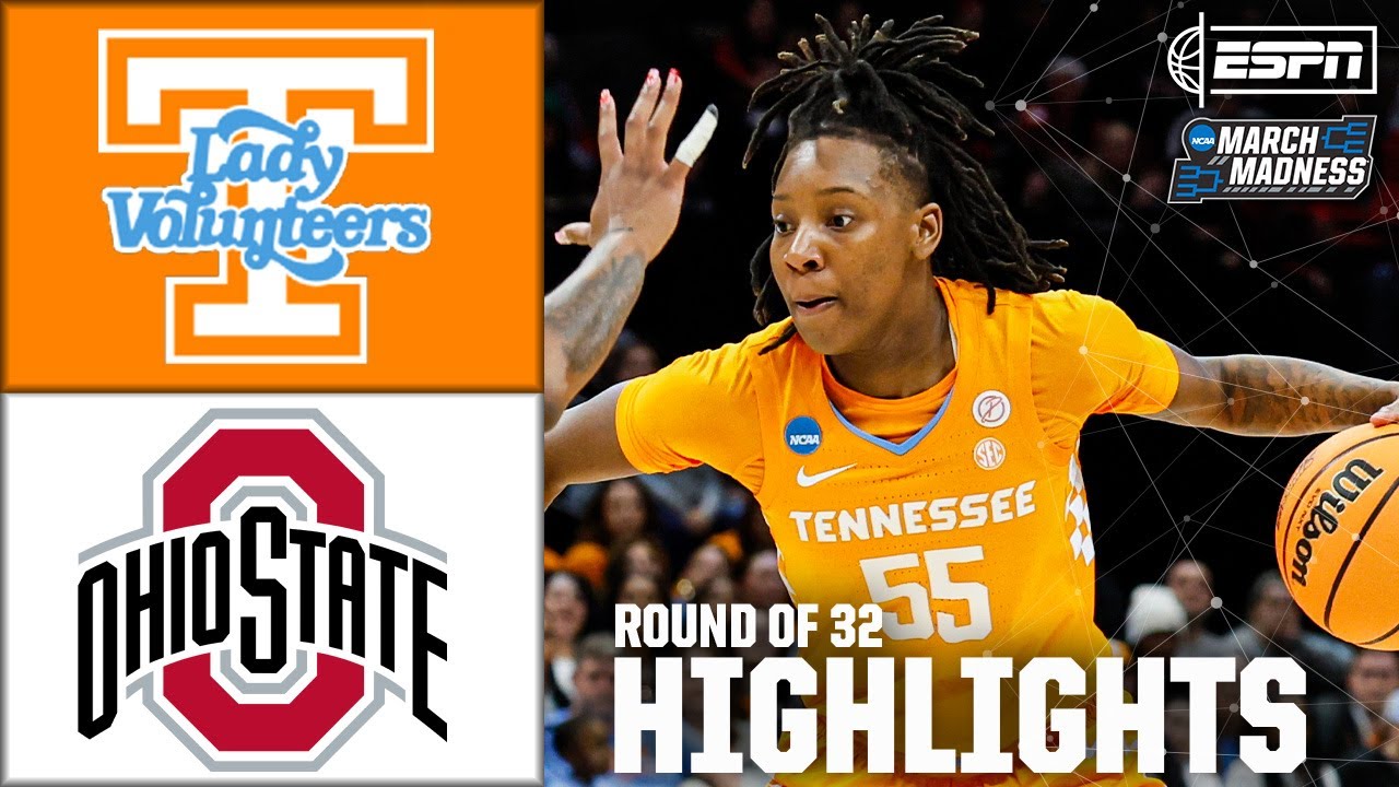Round of 32: Tennessee vs. Ohio State | Women's NCAA Tournament | Full Game Highlights