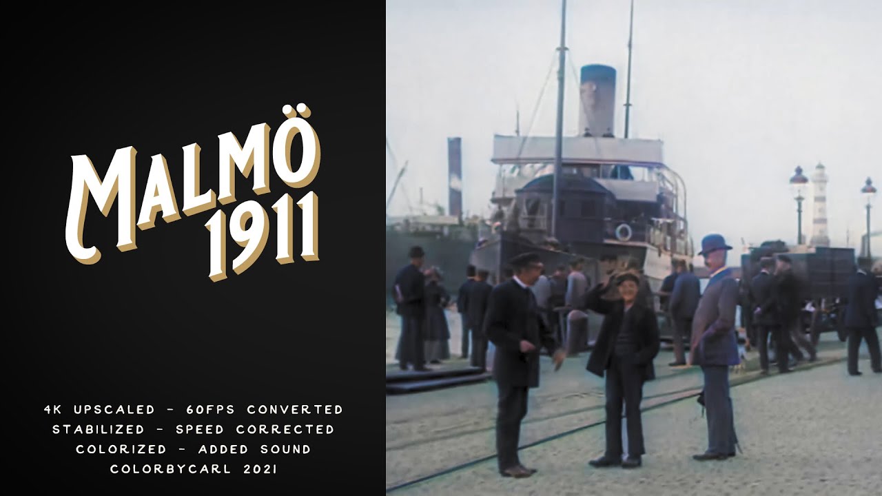 Malmö 1911 - Remastered 4K 60fps