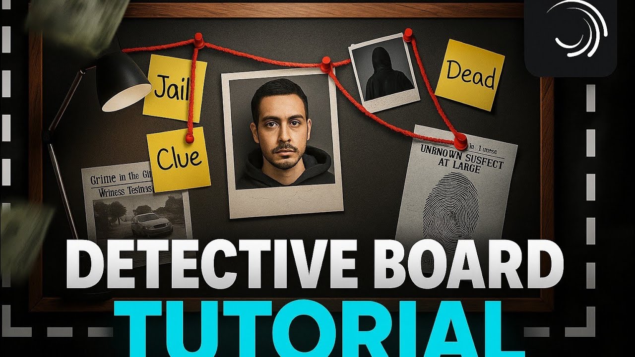 How to Make Detective Board Animation on Alight Motion