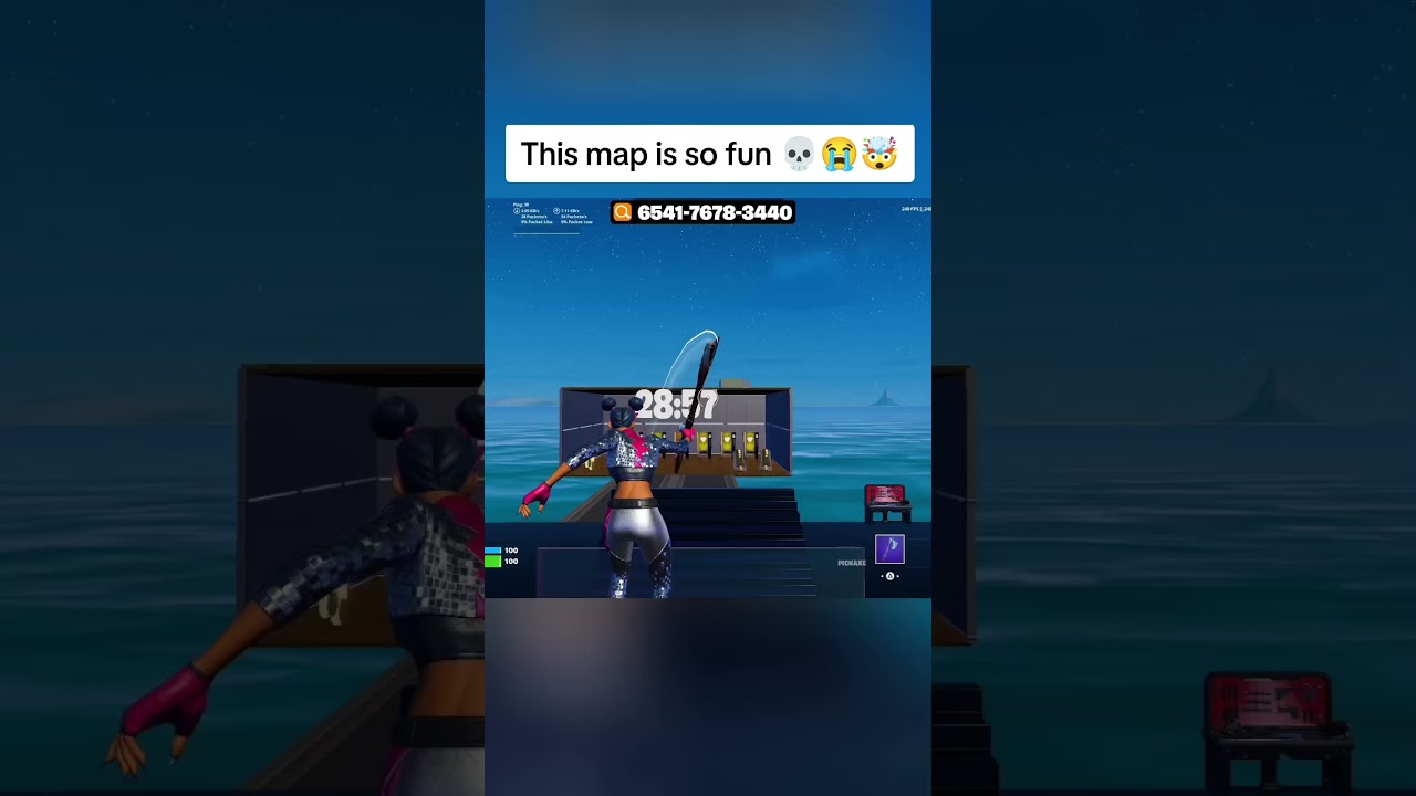 This map is so fun 🤣 | New Skin Map & It&rsquo;s crazy 🤯✅ #fortnite #bestmap #1v1map