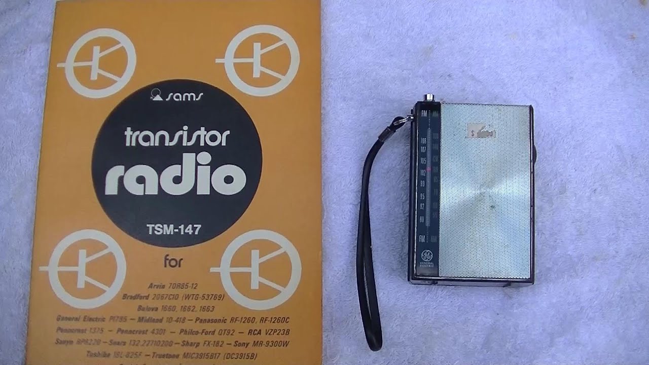Vintage GE AM FM Transistor Pocket Radio Repair P1725 P1785