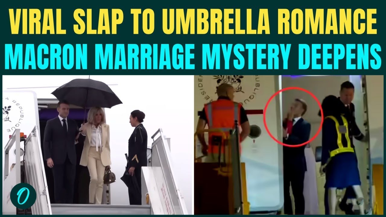 Emmanuel and Brigette Macron’s Love-Hate Relationship- VIRAL Slap Moment to Cozy Umbrella Sharing 
