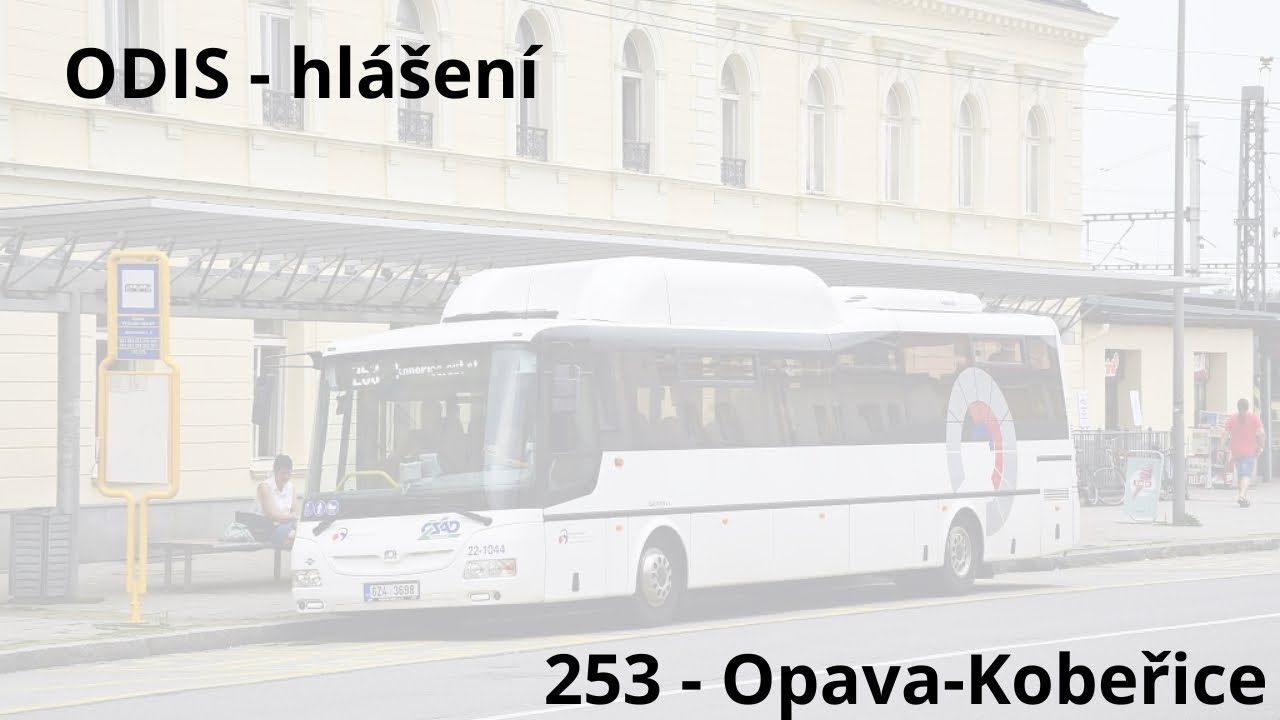ODIS - hlášení v autobusu (253) - Opava-Kobeřice (Adam Vincent Bartoš) 