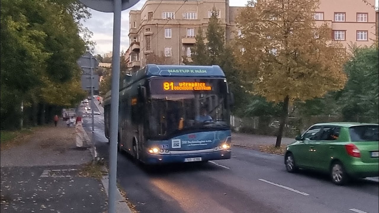J&iacute;zda 805 na lince 81 v &uacute;seku revolučn&iacute; - poliklinika |&Uacute;steck&yacute; Autobus&aacute;k 