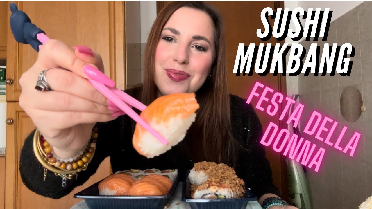 SUSHI MUKBANG • FESTA DELLA DONNA!! • Rispondo alle vostre Domande • Q&A