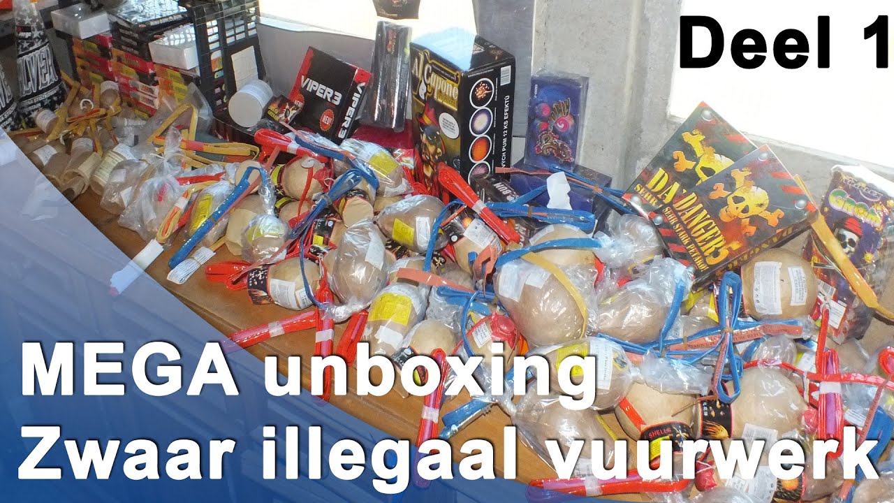 MEGA Unboxing zwaar illegaal vuurwerk Polen Deel 1