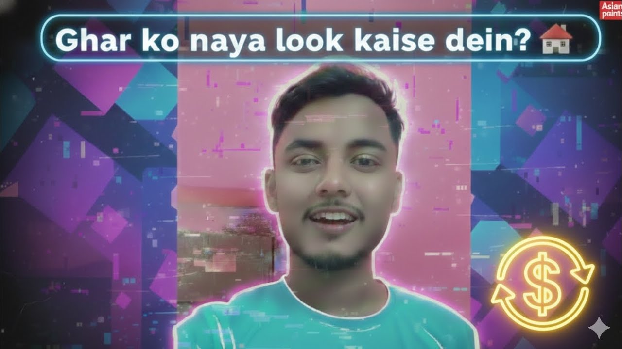 ​Ghar ko naya look kaise dein 🏠 Mera new painting blog video #blogger #painting #struggle 