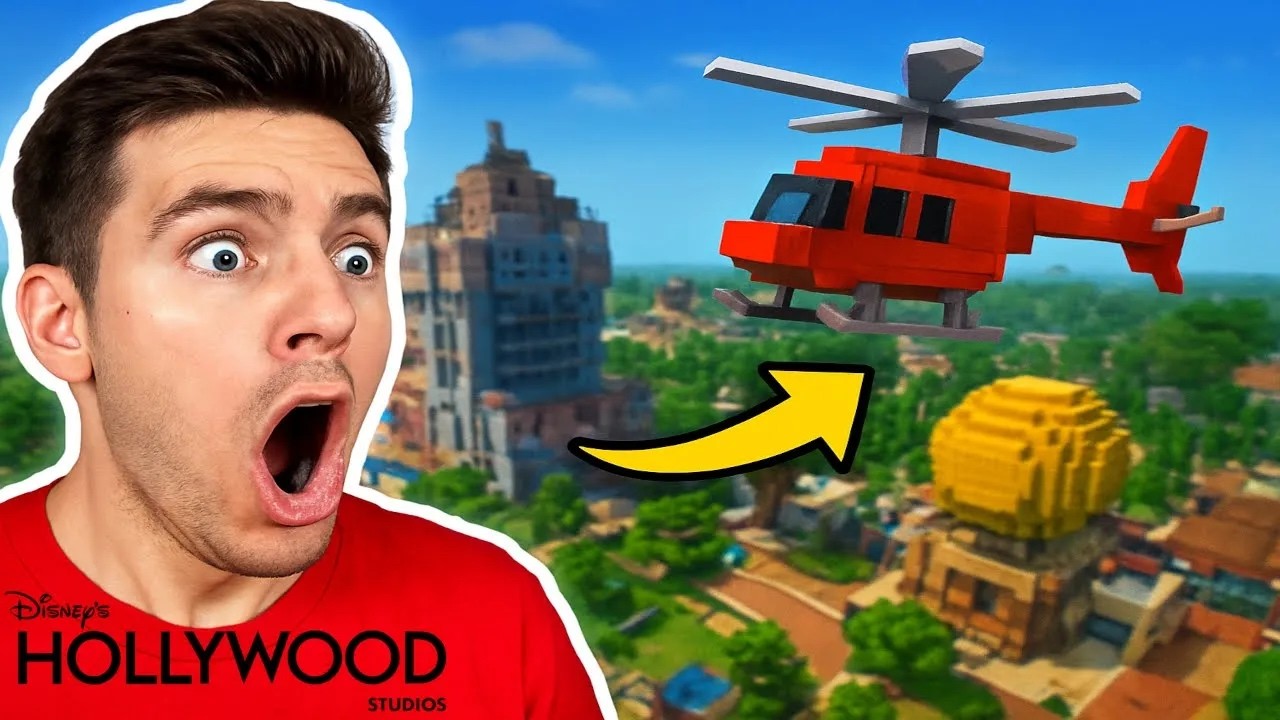 ✨ Comme si tu y étais ! Survole Disney Hollywood Studios Minecraft 🚁
