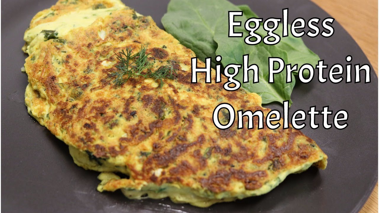 Vegan Omelette - How to make a pillowy, high protein, low carb eggless 