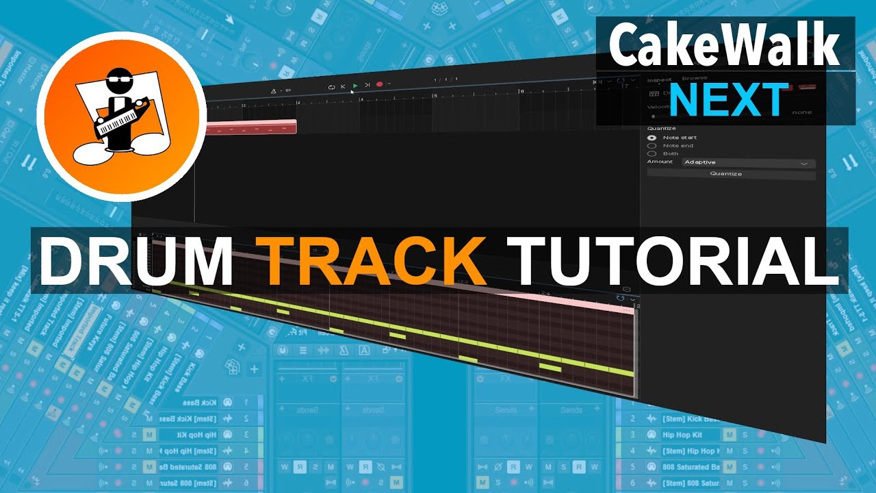 How to create a drum track in Cakewalk Next