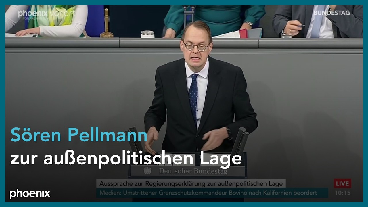 S&ouml;ren Pellmann zur Regierungserkl&auml;rung von Friedrich Merz zur au&szlig;enpolitischen Lage am 29.01.26