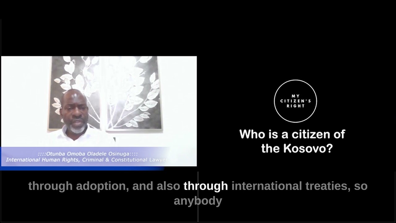My Citizen's Right -Citizen of Kosovo