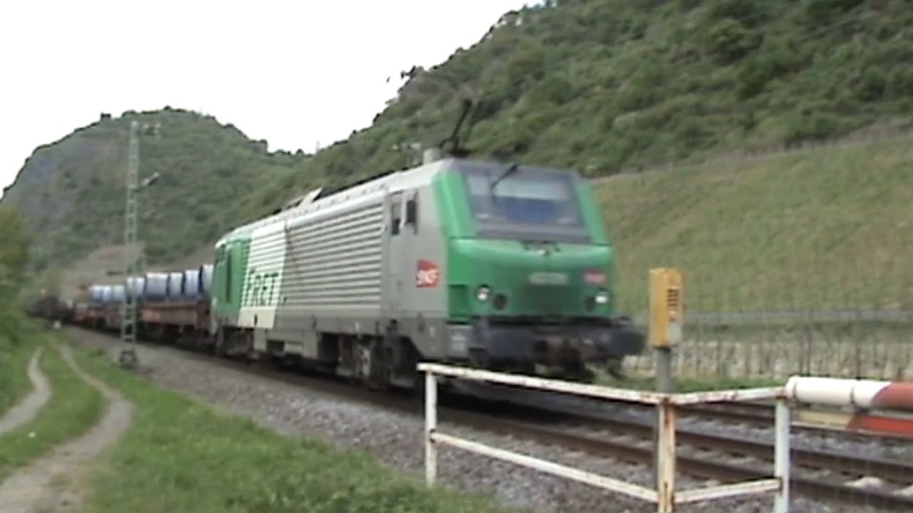 Züge zwischen Hammerstein und Leutesdorf am Rhein, SNCF Prima, 2x 189, 4x 185, 2x 425