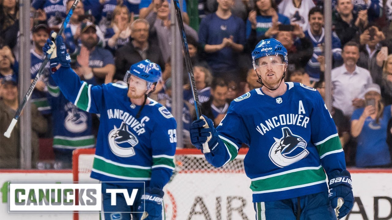 Daniel and Henrik Sedin Mic'd Up For Final Home Game (Apr. 05, 2018)