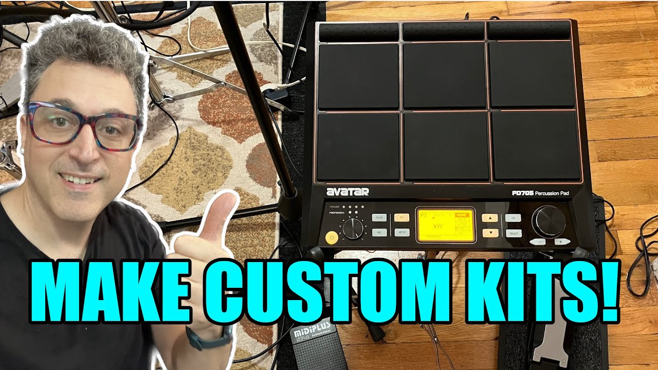 Avatar HXW PD705 making custom kits - Gear4Music DD90, Millenium Nonapad