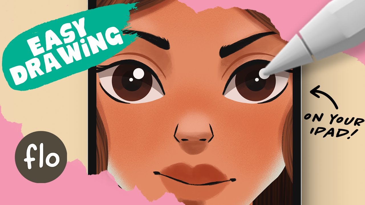 Вы можете нарисовать это ЛИЦО в PROCREATE — урок для начинающих с бесплатными кистями Procreate