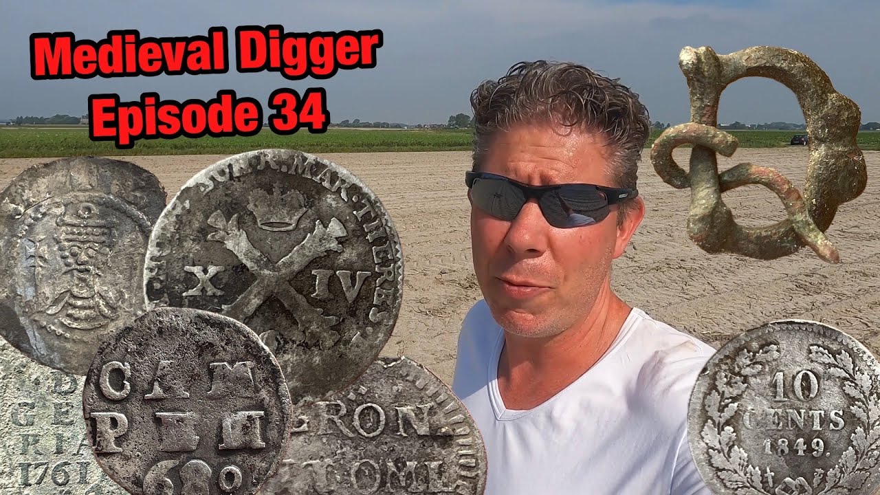 Metal Detecting in the Netherlands! Finding some Silver Coins!