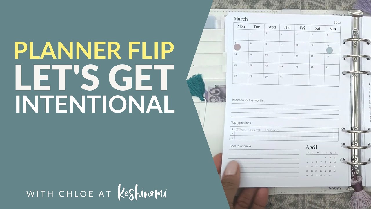 Filofax Flip Through. Minimalist planner for intentional living