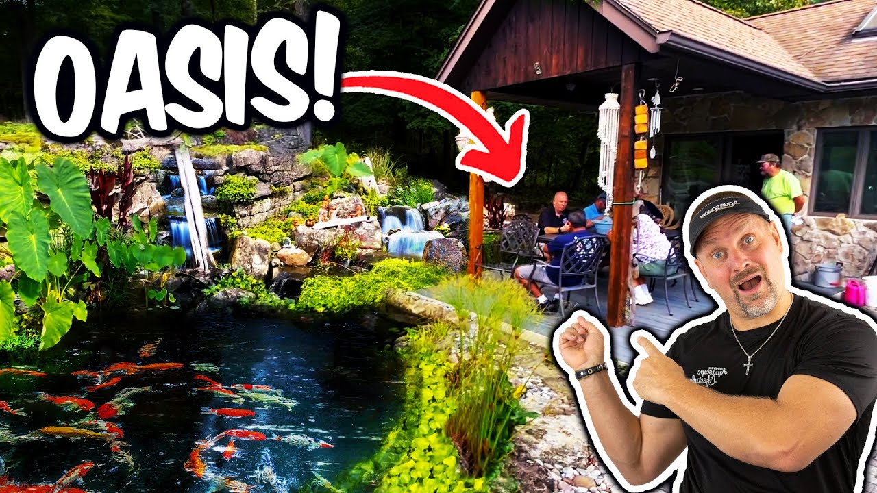 RELAXING Sound at Koi Pond OASIS