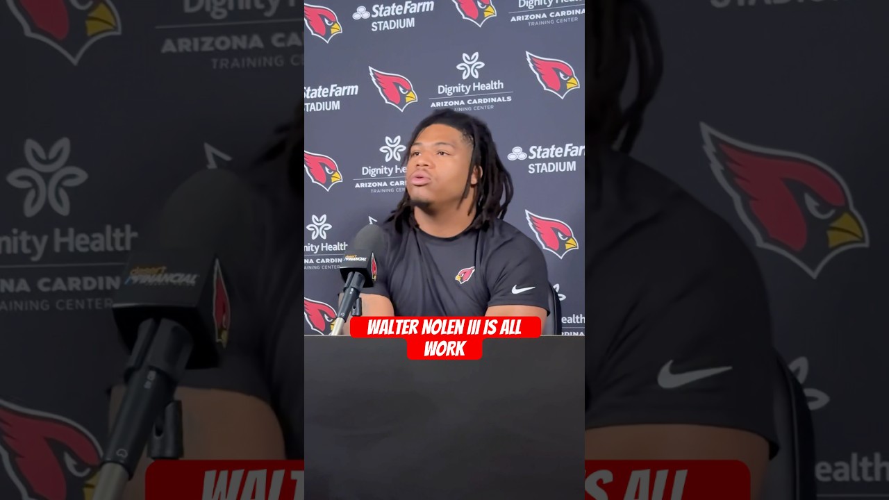 He&rsquo;s not the most talkative but #arizonacardinals DL Walter Nolen III knows what he&rsquo;s here for. #nfl