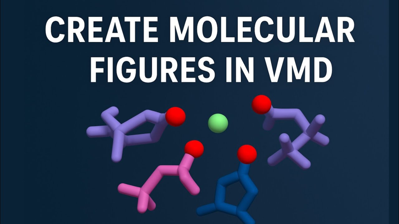 VMD Tutorial (Lec-11) Create Molecular Figures in VMD &copy;
