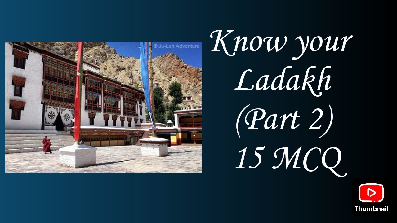 General awareness (Ladakh) /KSSRB/LSSSSB recruitment Exams  2025 / 15 MCQ
