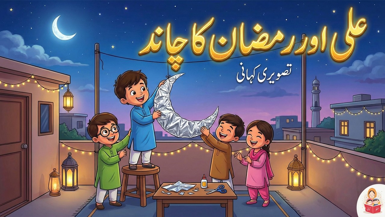 Ali aur Ramzan ka Chand | علی اور رمضان کا چاند | Urdu Islamic Cartoon Story for Kids | Suno Kahani