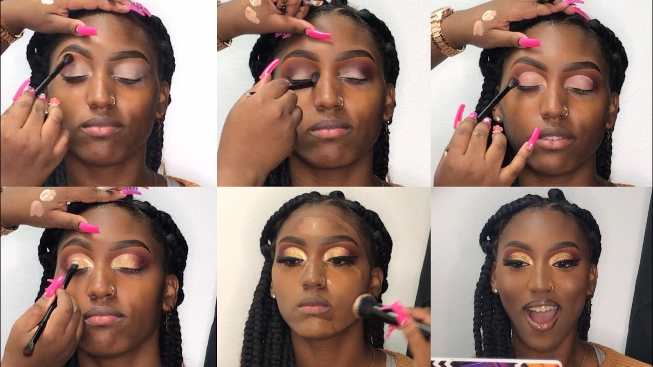 White Gold Glitter Cut-Crease | Client Transformation