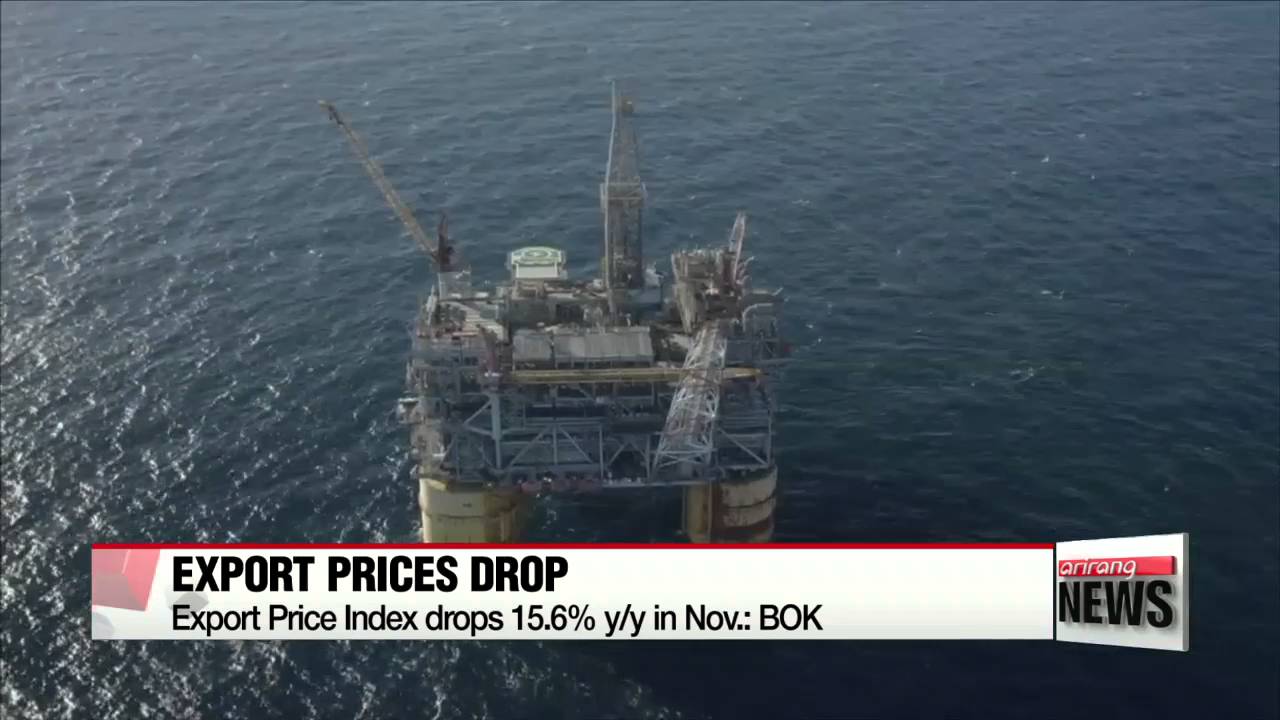 Korea's export prices drop in November: BOK