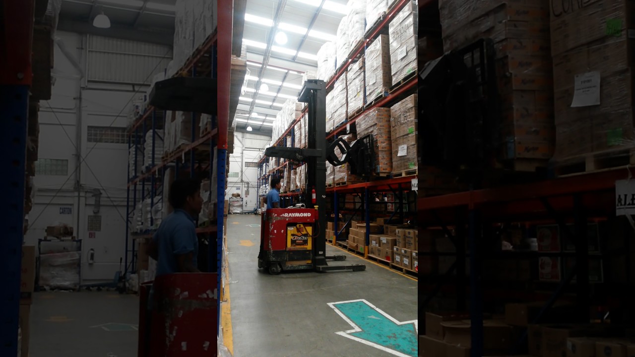 como operar montacargas raymond double reach