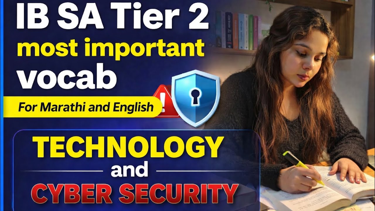 IB SA Tier 2 | Technology & Cyber Security Most Important Vocab (Marathi + English)