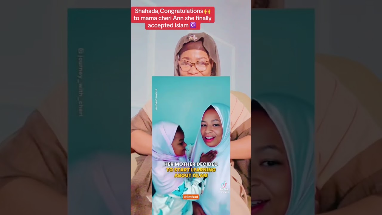 Shahada,Congratulations 🙌 to mama cheri Ann she finally accepted Islam ☪️