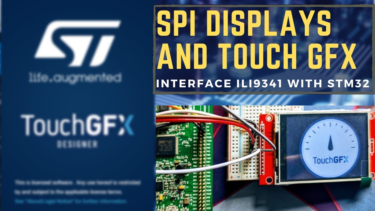 Как настроить TouchGFX с дисплеями SPI || ILI9341