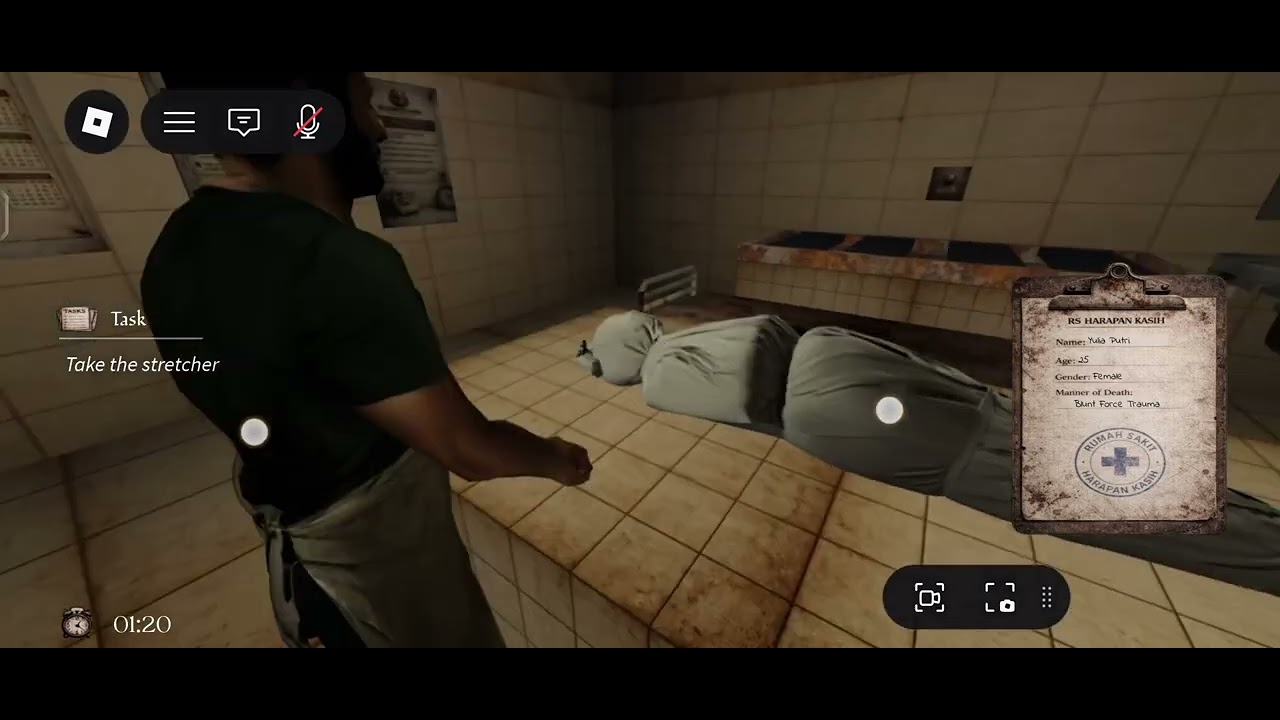 GAMEPLAY ROBLOX THE MORGUE SHIFT