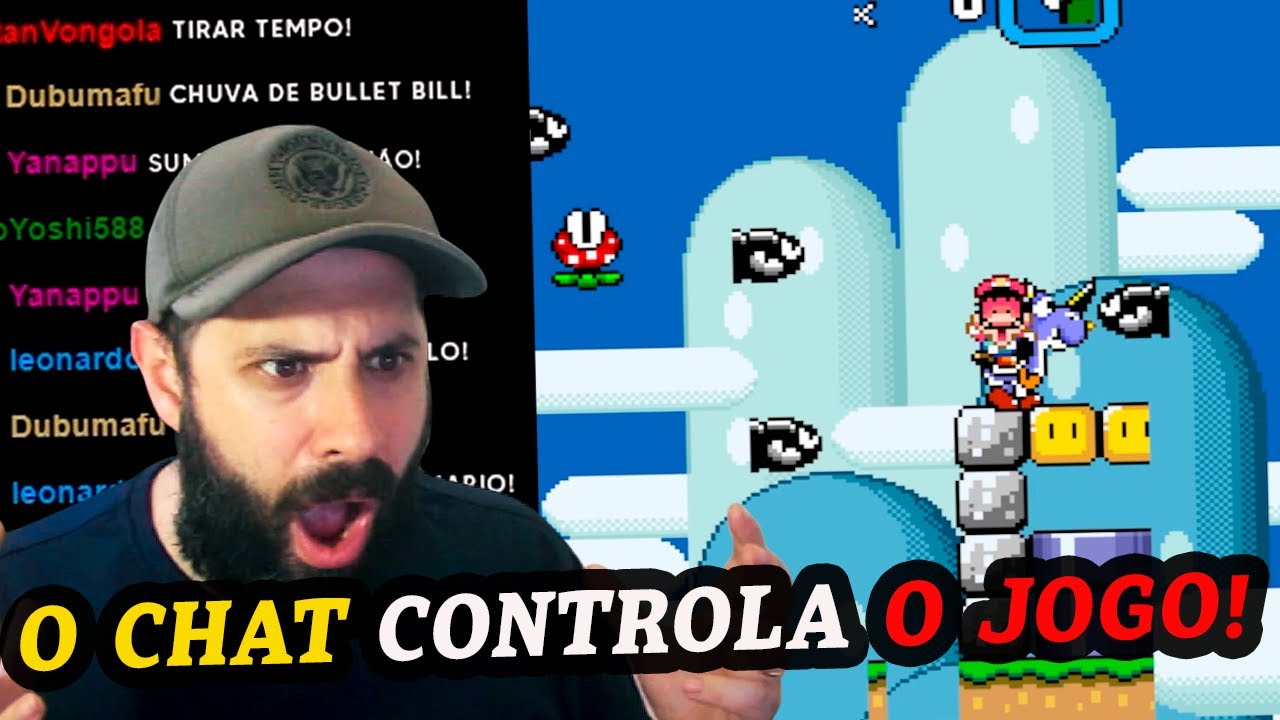 MARIO WORLD Mas 100 Pessoas CONTROLAM o JOGO!