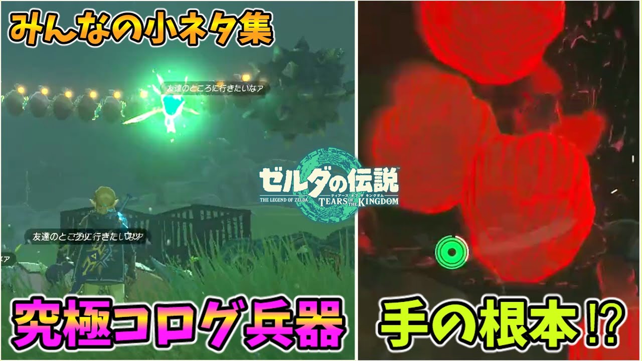 ゼルダは音ゲー･瘴気の手の根元･エノキダドミノ･やばいユン坊など小ネタ集～みんなの動画畑～【ティアキン TotK】