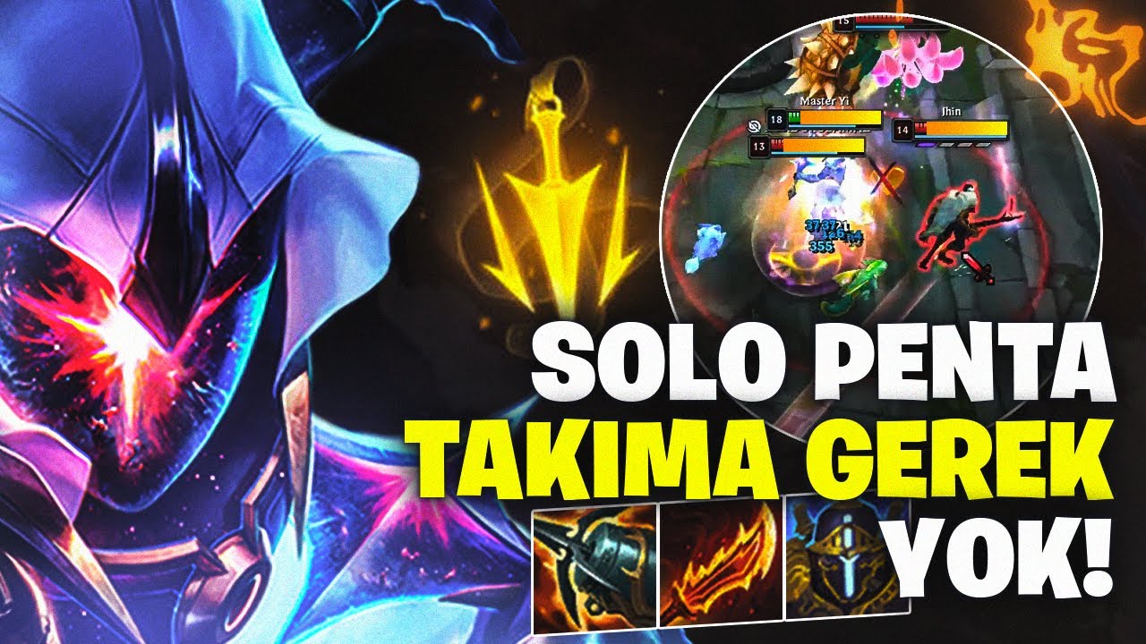 MASTER YI SOLO PENTA! Tek Başıma Taşıdım 💪 | Jungle Nasıl Oynanır?