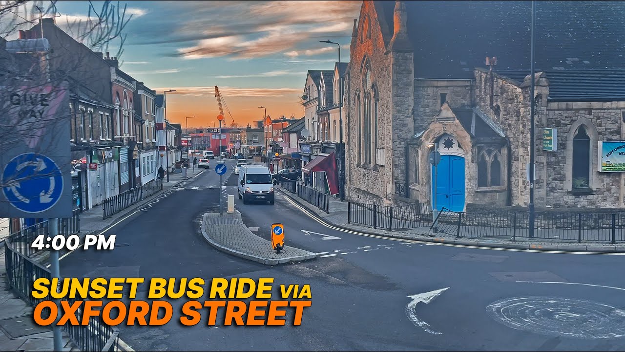Riding a London double-decker bus from North West London to Central London at dusk - Route 98 🚌 🌆