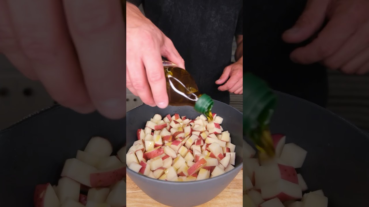 Картофель с чесноком и травами, запеченный в духовке 🥔