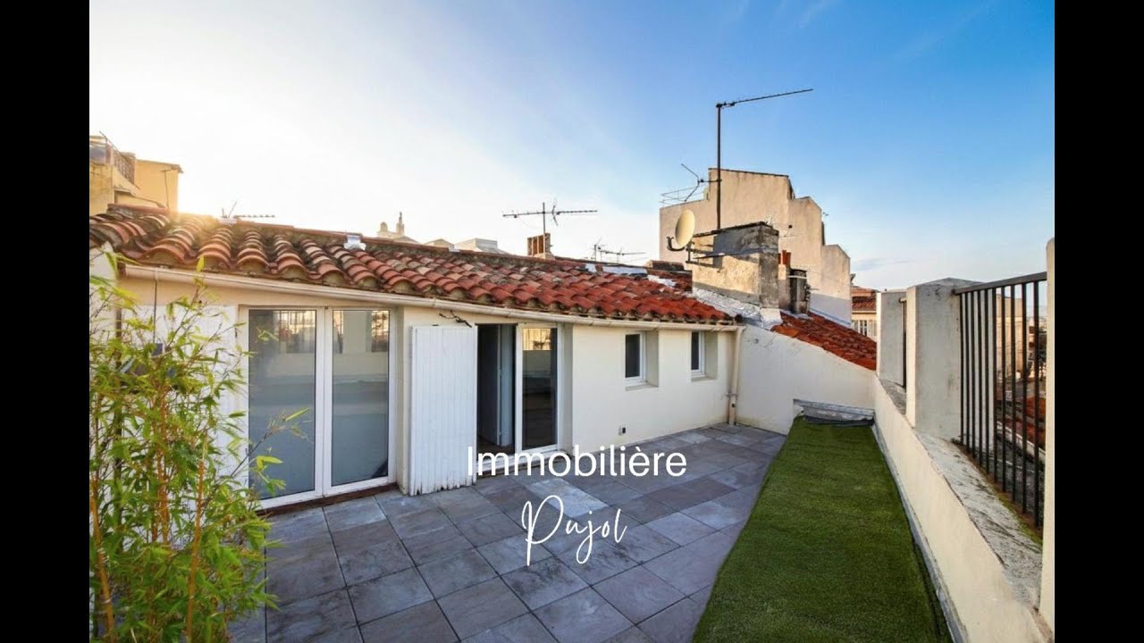 Location appartement T3 duplex 78m2 avec terrasse Marseille 6e Castellane