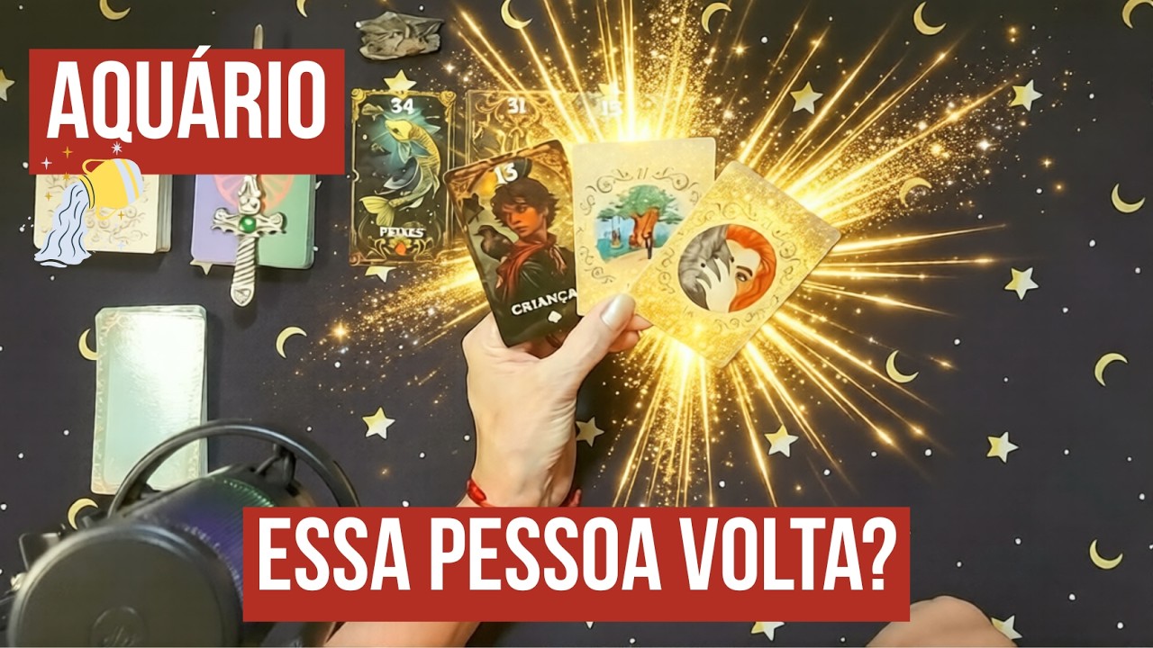 AQUÁRIO: alguém do passado pensa em voltar — mensagens e movimento chegando. #tarot #aquário