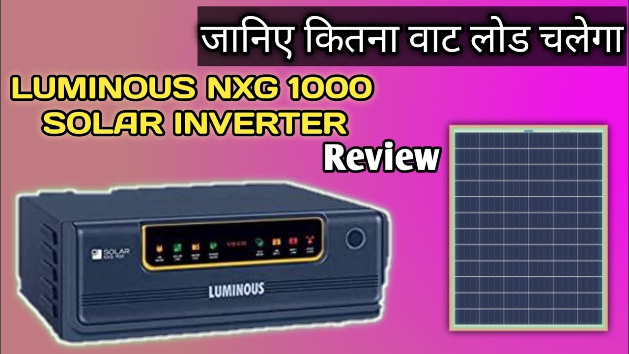 Luminous nxg 1100 Solar Inverter review .