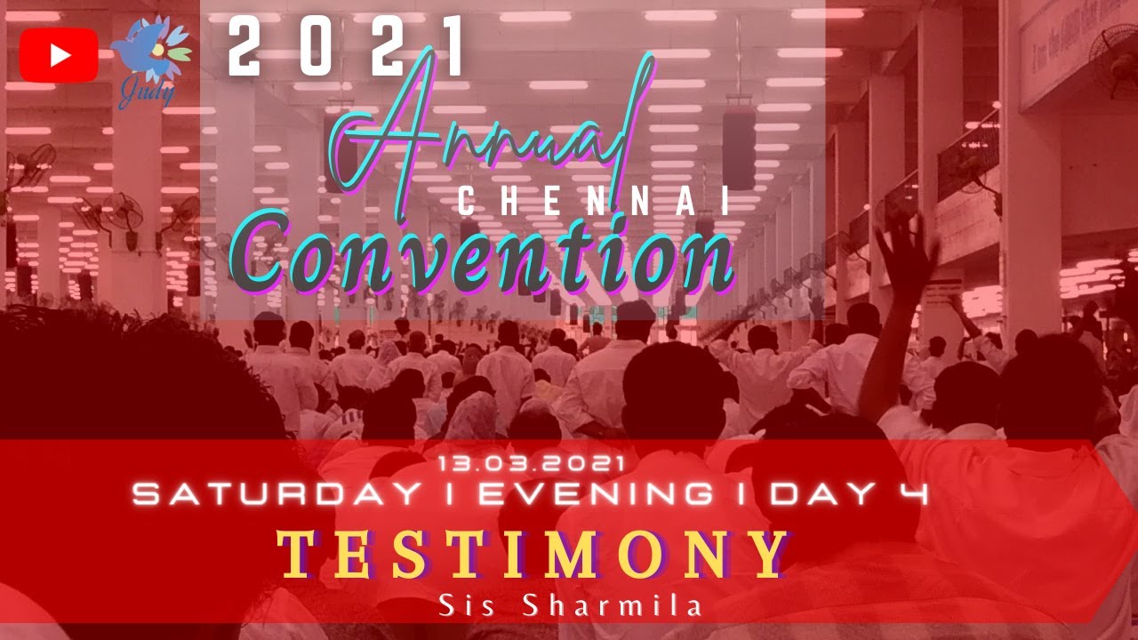 TPM | Testimony | Annual Chennai Convention 2021| Sis Sharmila | D4| Evening