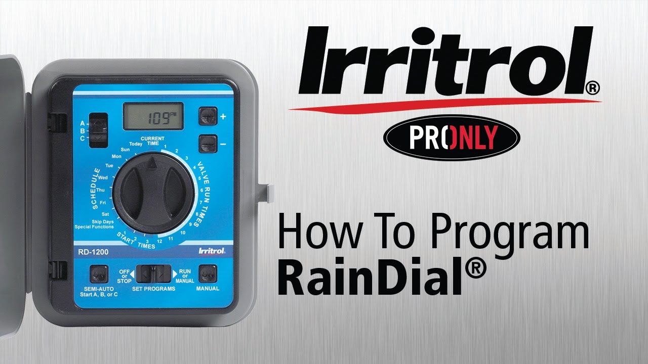 How to Program Your Rain Dial Controller