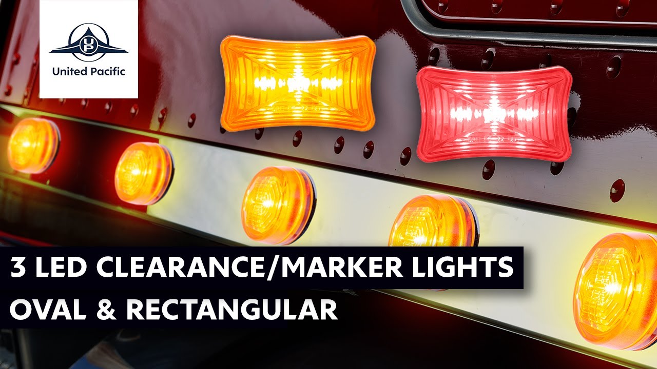 3 LED Clearance/Marker Lights - Oval & Rectangular | United Pacific