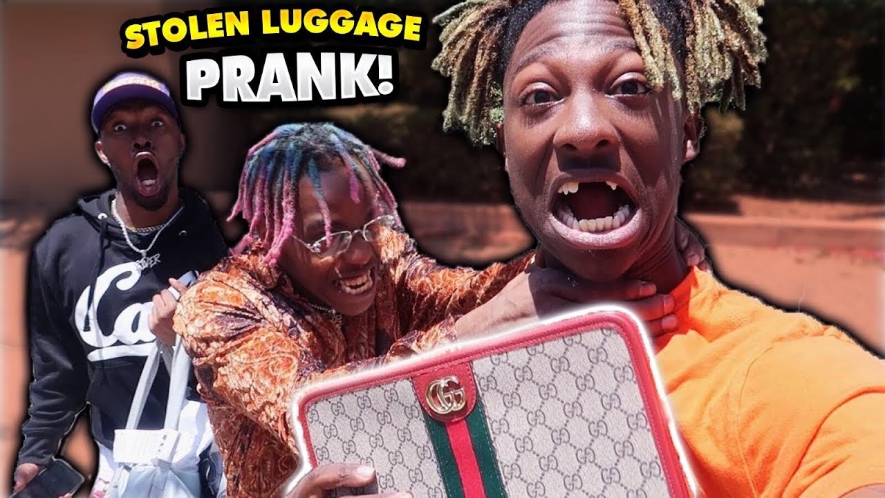 We Stole My Bestfriend's Luggage PRANK! (He Took My Car)