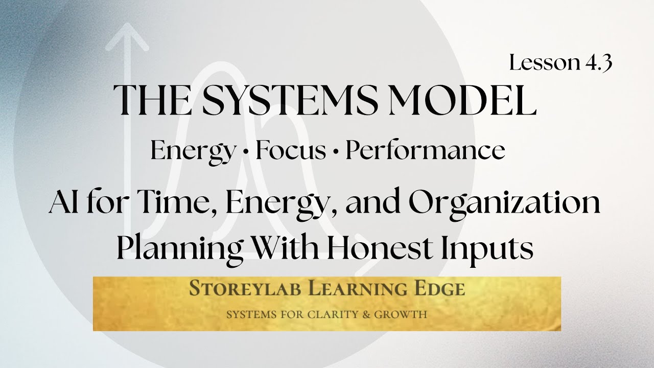 4.3 – AI for Time, Energy, and Organization | Planning With Honest Inputs
