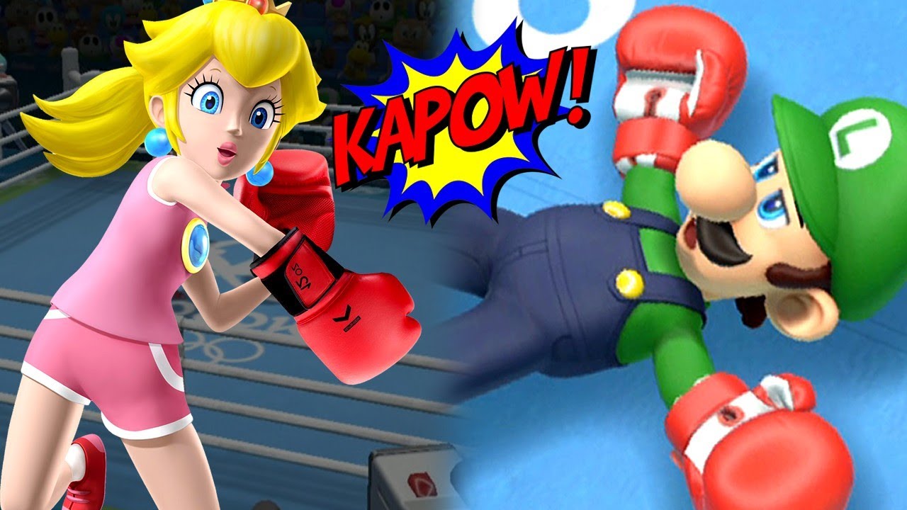 Peach KOs EVERYONE in BOXING - Mario and Sonic at the Olympic Games Rio 2016